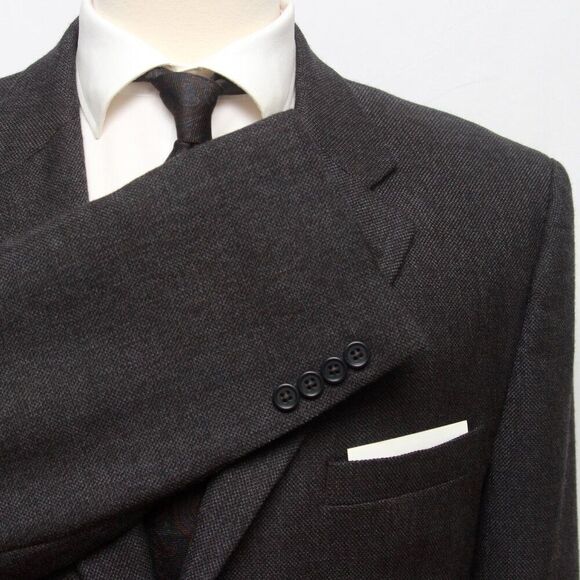 JOS A BANK Men's Blazer Sportcoat Jacket 44L Wool Charcoal‎ D080472 - Picture 7 of 12